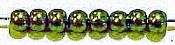 Glasparel 12mm donker olijfgroen streng ca 70st.