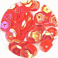 Pailleten cup 6mm  zalmkleurig 10 gram