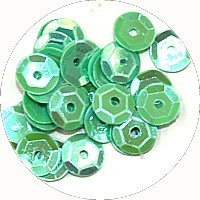 Pailleten cup 6mm  mint 10 gram