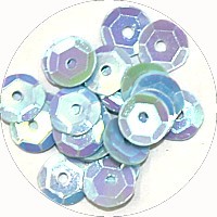 Pailleten cup 6mm  babyblauw 10 gram