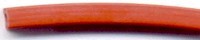 Rijgsnoer kunststof rubberrood 4mm meter