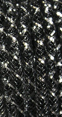 Nylon tube 4mm zwart/zilver p.m.