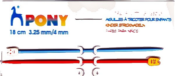 Pony kinderbreinaald maat 4 18cm per paar