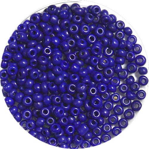 Rocailles 9/0 opaque donkerbvlauw 25gr