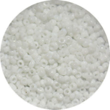 Rocailles 10/0 opaque wit 25 gram