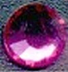 Swarovski plakkristal 7mm roze p.st