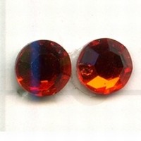 Swarovski plakkristal 7mm hyacintrood p.st