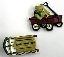 Knoop bolderkar&slee per set