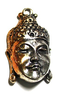 Hanger Boeddha 32mm goud/zilverkl. p.st.