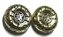 metallookkraal 23x10mm goudkl. 2 stuks