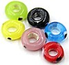 mini-donut glas multicolor m.stippen4x8mm 25st