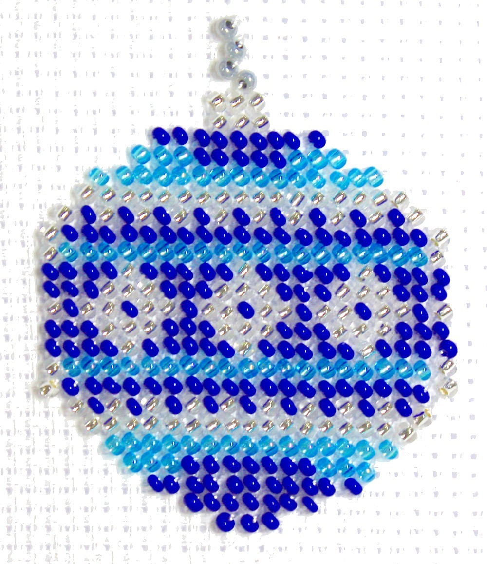 Borduurpakket Kerstbal 5x9cm