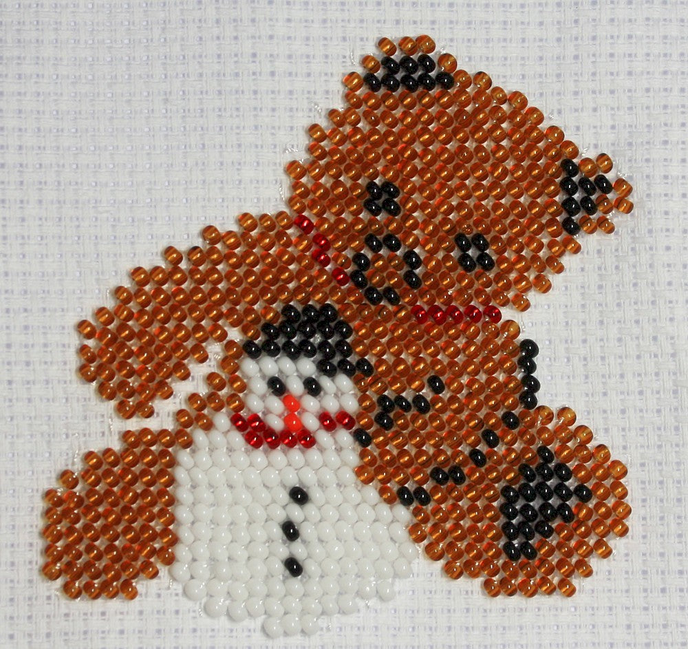 Borduurpakket Beer 8x8cm