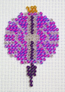 Borduurpakket Kerstbal 4x6cm