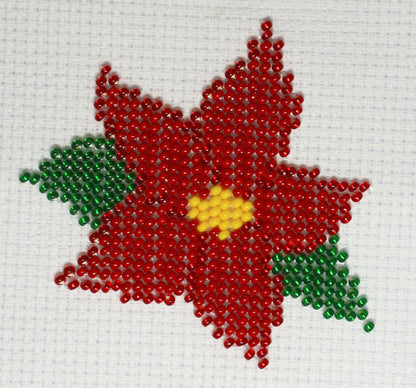 Borduurpakket Kerstbal 4x6cm