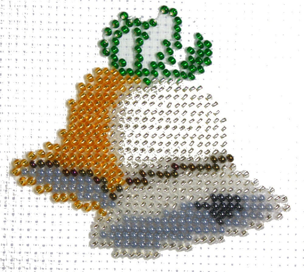 Borduurpakket Kerstklokken 8x8cm