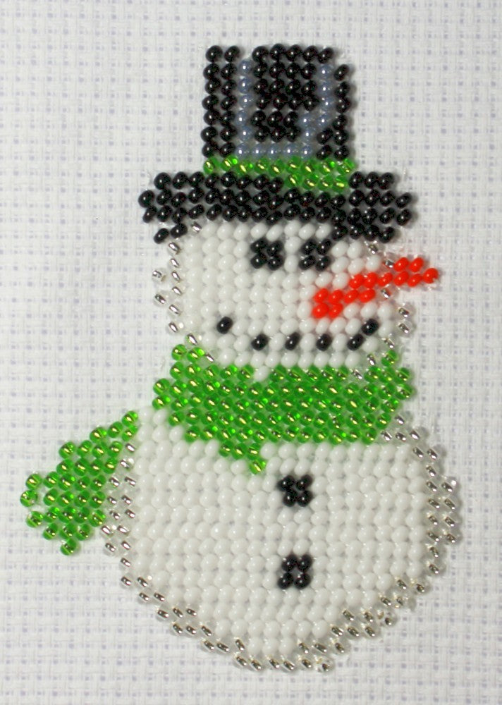 Borduurpakket Sneeuwpop 6x9cm