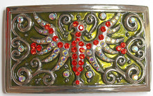 Swarovski riemgesp 5,5x9,5cm adelaar sun/transp.AB voor 4cm riem
