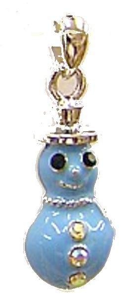 Swarovski bedel sneeuwpop lichtblauw