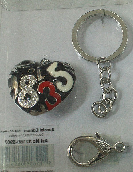 Sleutelhanger Special Edition Happy Heart black