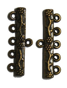 5-rij verdeler 32mm oudgoudkl. 2st