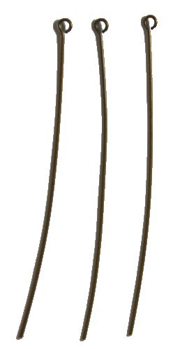 Oogstiften ca. 73mm oud goudkl. per 10 stuks