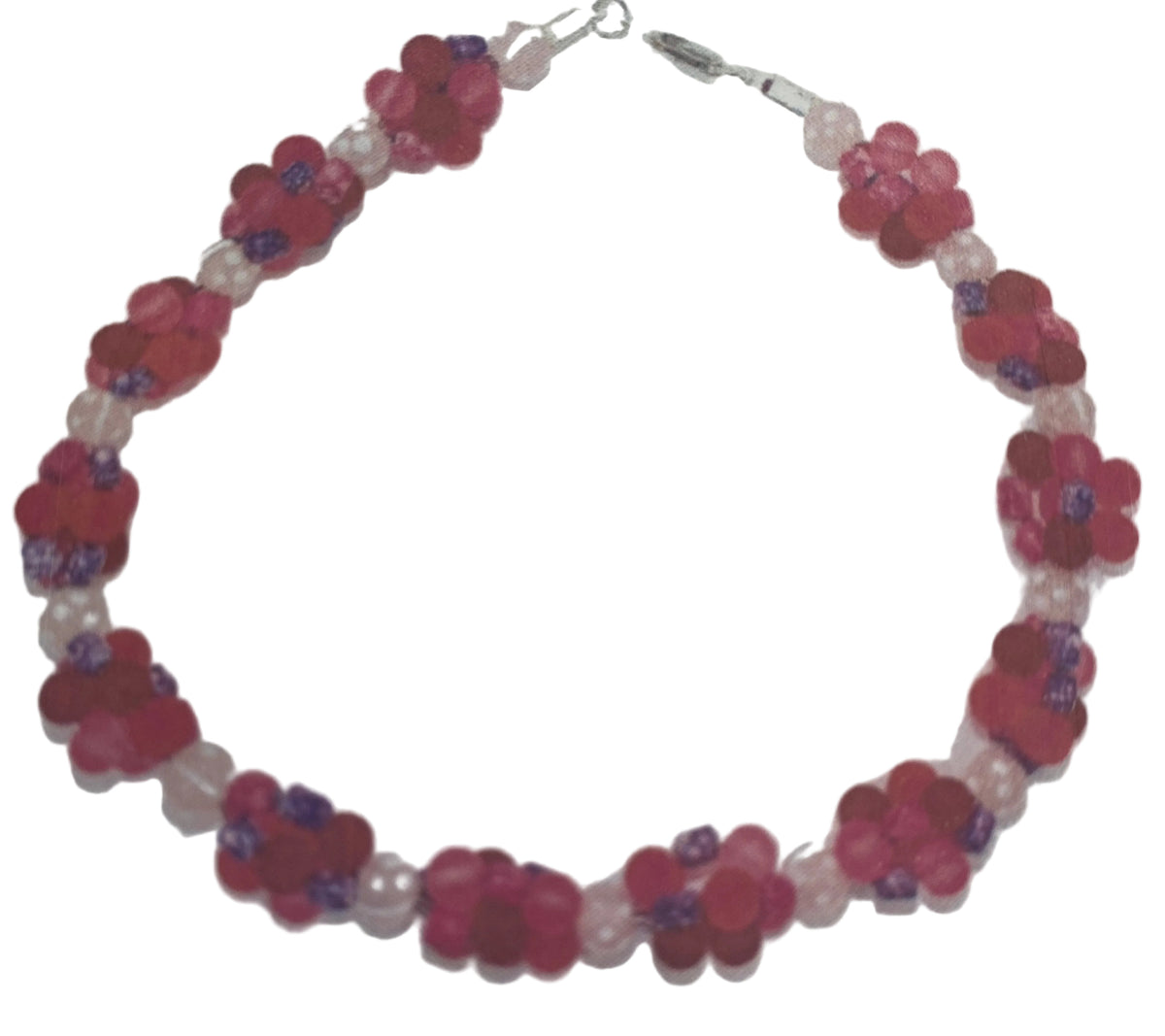 DIY-pakket Ketting met roze trosjes